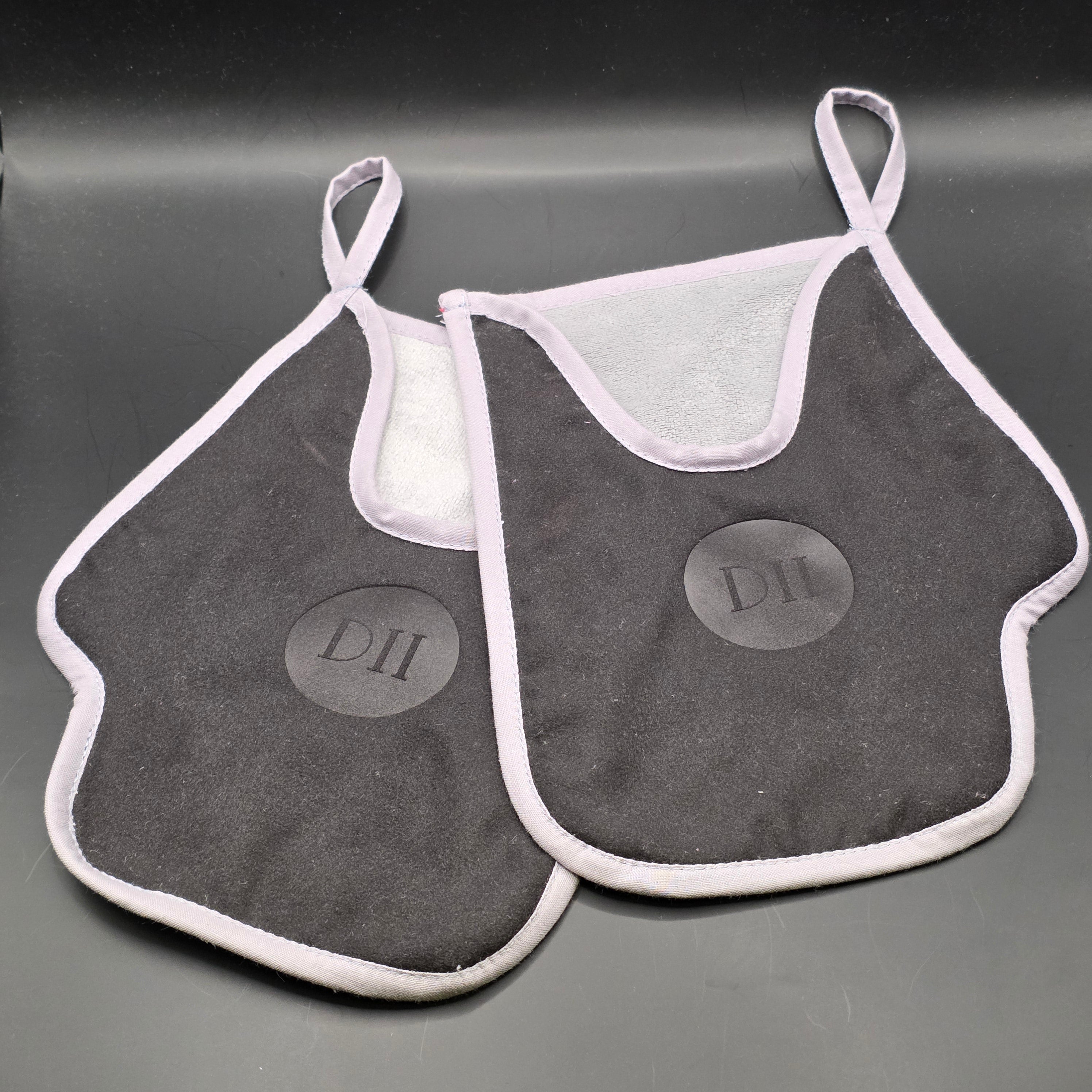 Pet Microfiber Paw Mitt, 2 pcs, Black