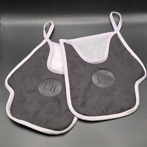 Pet Microfiber Paw Mitt, 2 pcs, Black