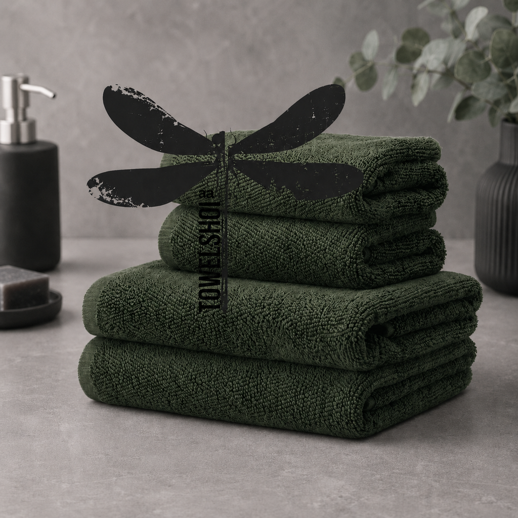 Premium Thick bath towels with a built-in magnet.