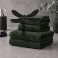 Premium Thick bath towels with a built-in magnet.