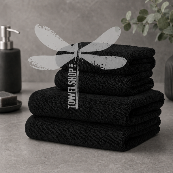 Premium Thick bath towels with a built-in magnet.