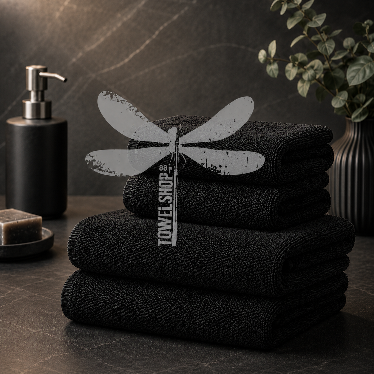 Premium Thick bath towels with a built-in magnet.