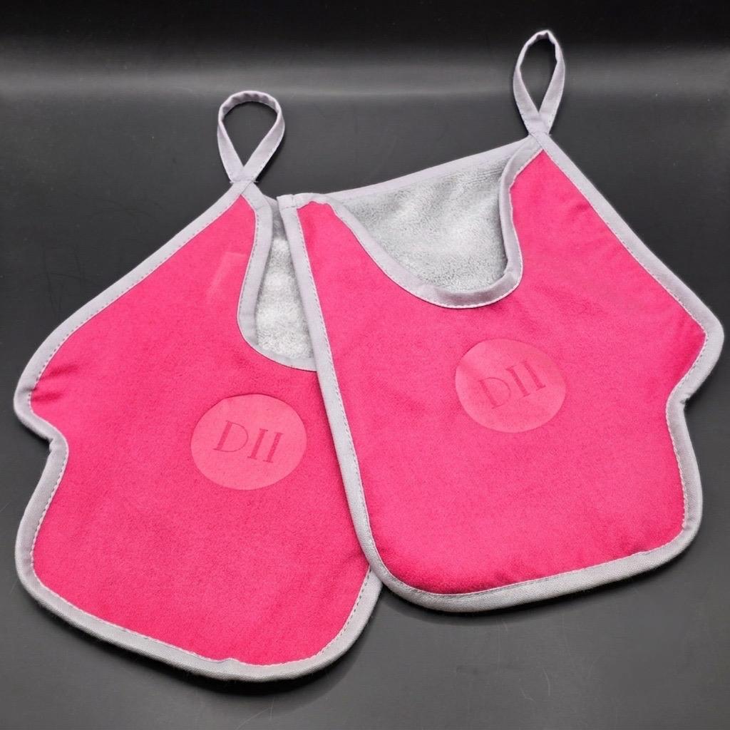 Pet Microfiber Paw Mitt, 2 pcs, Pink